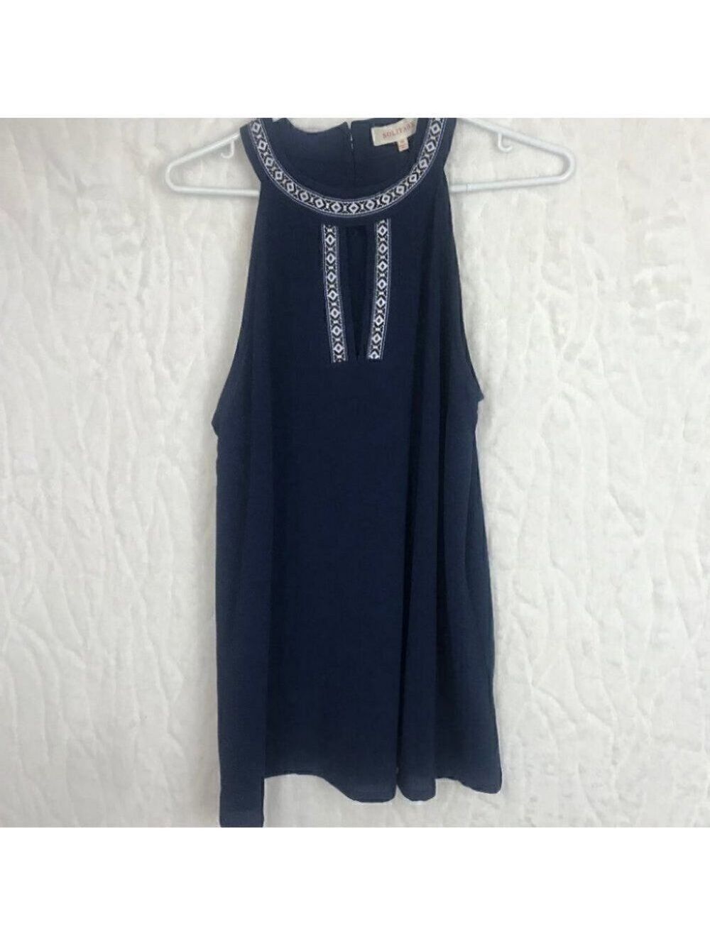 NAVY  Blue Sleeveless Tank Top Size M